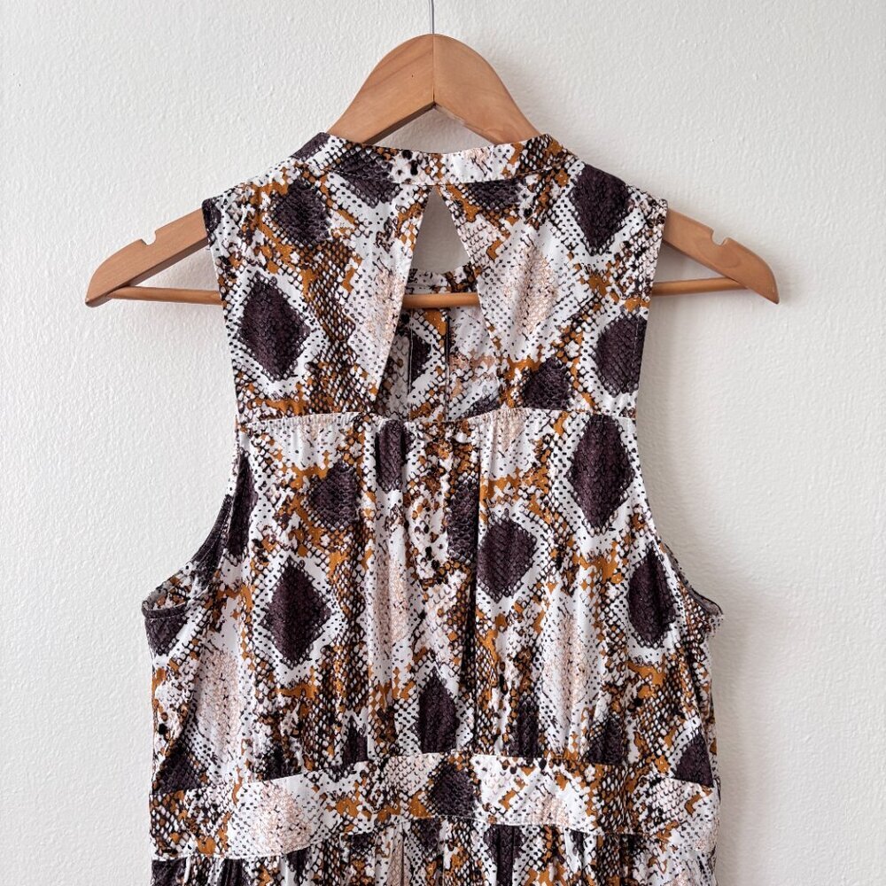 Anthropologie Maeve Snake Printed Maxi Dress - Picture 8 of 9